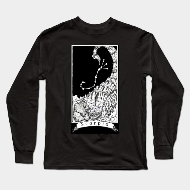 Scorpio - The Zodiac Retrograde Long Sleeve T-Shirt by WinslowDumaine